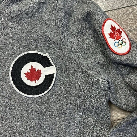 Hudson Bay Co. Canada Size M Women’s Hoodie Sweatshirt Olympics Gray - Picture 4 of 7